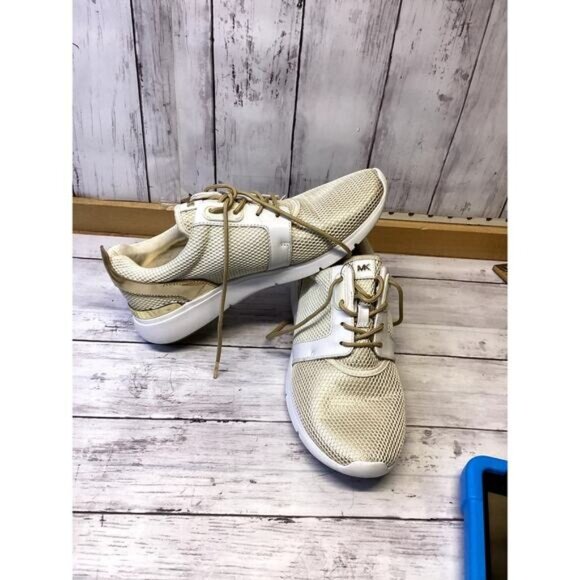 Tomato girl Michael Kors Women Sneakers Amandas Size 10 Off White - Picture 1 of 4